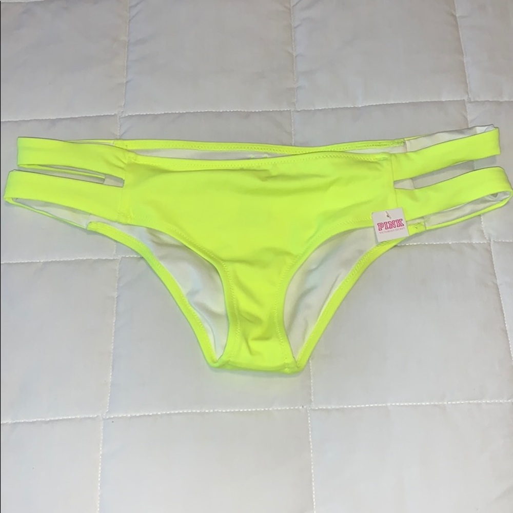 Neon Yellow/Green lowrise/cheeky swimsuit bottom